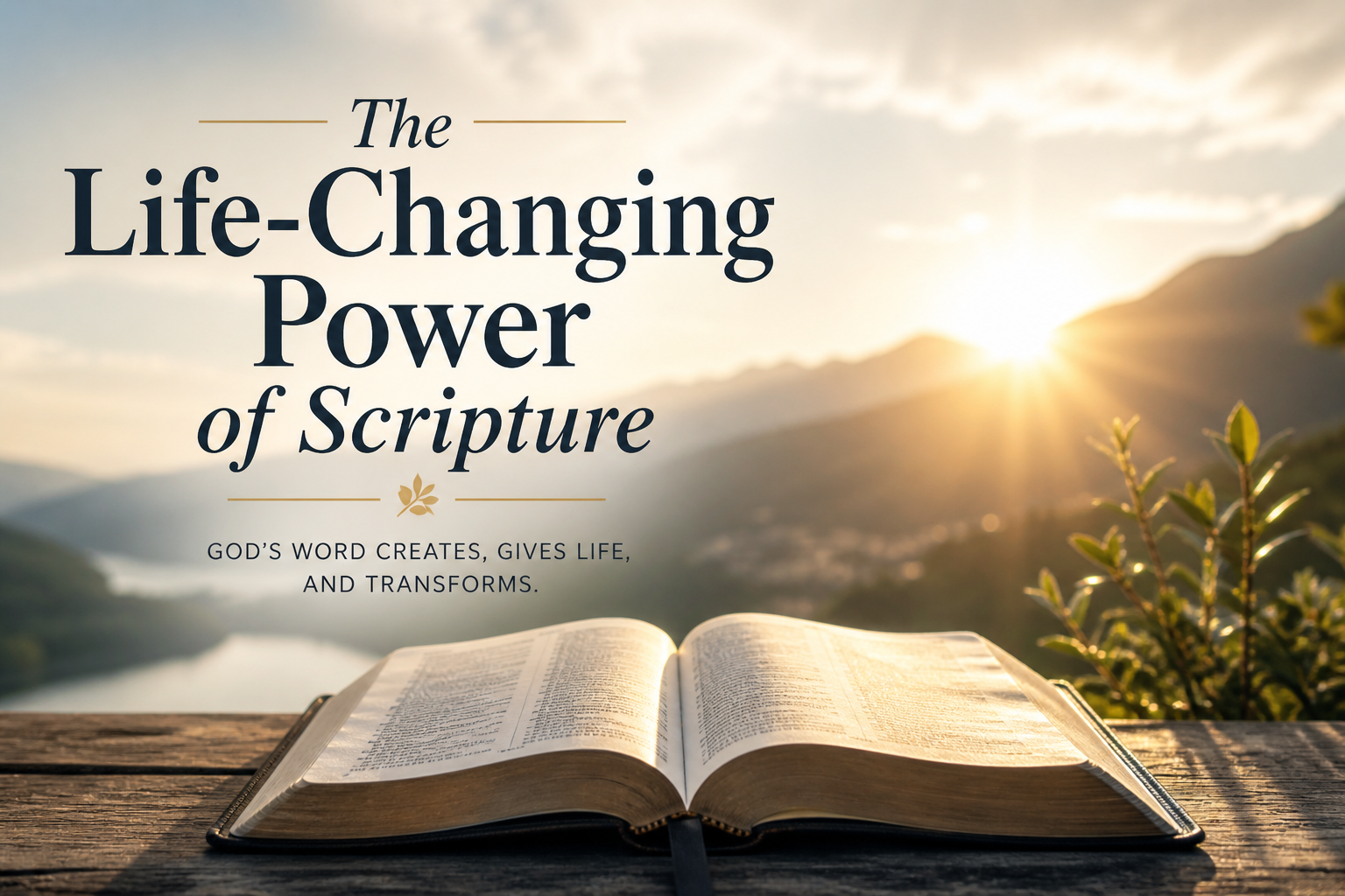 the life changing power of scripture